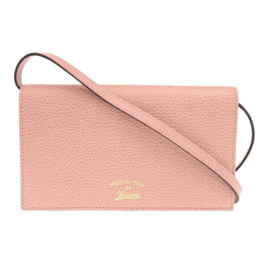 GUCCI Pink Leather Shoulder Bag